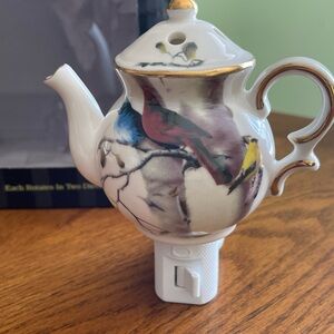 Decorative Ceramic Night Light with Bird Design